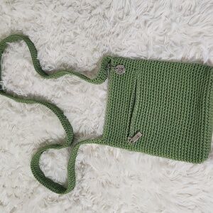 SAK green crossbody 8"x7"